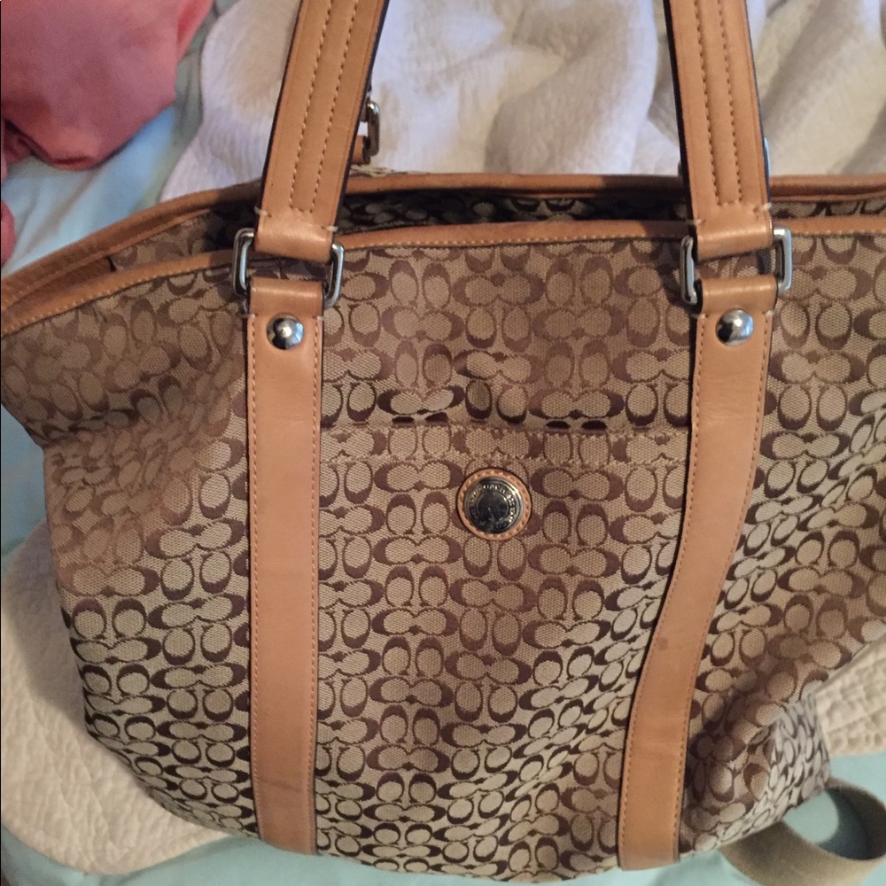 Large authentic Coach purse